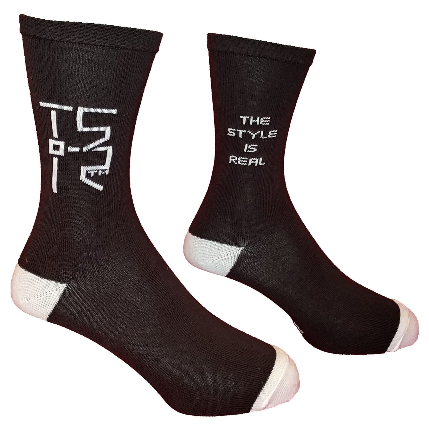 black and white socks